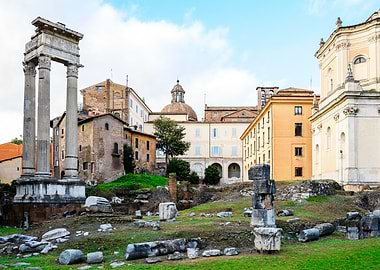 Ancient Roman Ruins and Buildings