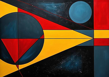 Abstract Geometric Space Painting