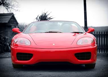 Red Ferrari 360 Front View