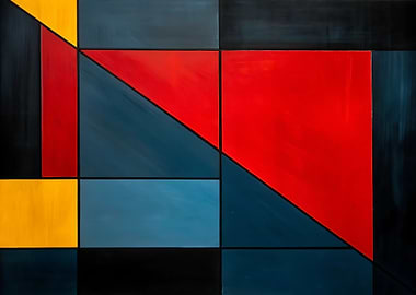 Abstract Geometric Painting