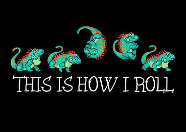 Copy of Leopard Gecko How I Roll Gift Kids Leopard Gecko