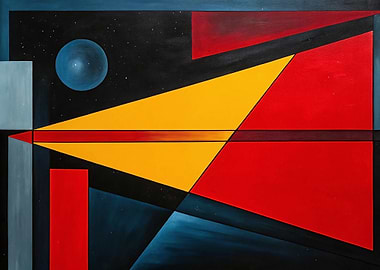 Abstract Geometric Space Painting