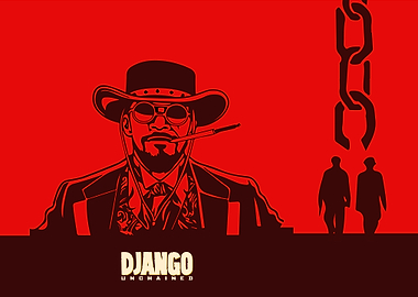 Django Unchained Movie Poster Art