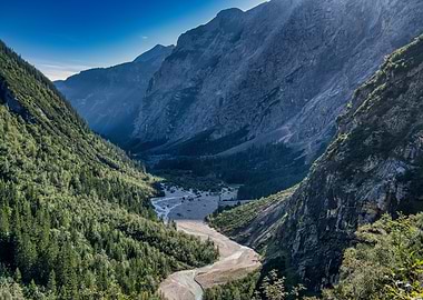 Mountain Valley River Landscape
