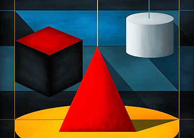 Geometric Shapes Composition