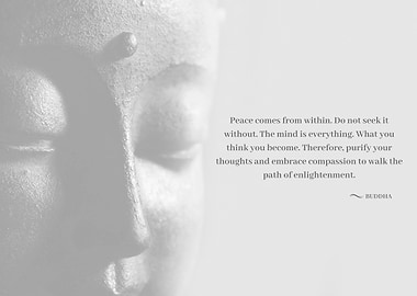 Buddha Quote on Peace and Enlightenment Buddhism Inspirational Quotes