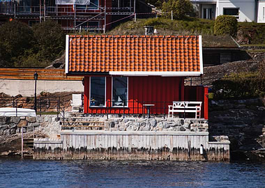 Coastal Red Façade