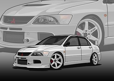 Mitsubishi Lancer Evolution poster