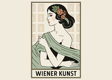 Wiener Kunst Woman Portrait
