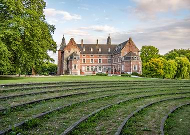 Historic Castle with Green Amphitheater