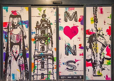 Mons Artwork on Doors