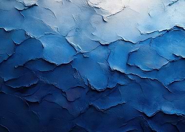 Abstract Blue Textured Painting