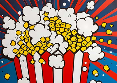 Pop Art Popcorn Explosion