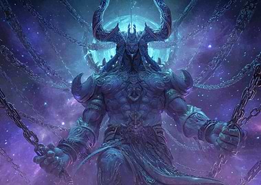 Chained Demon Cosmic Space