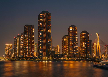 Tokyo Skyline at Night, Japan