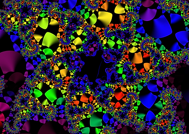 'Psychedelic Star' Fractal Art