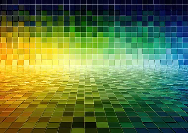 Rainbow Tile Abstract