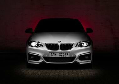 BMW Front View in Dark Setting