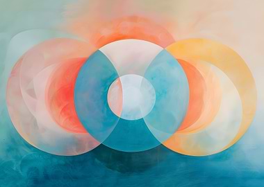 Abstract Circles Painting