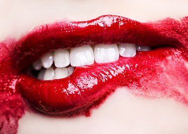 Red Lipstick Bite