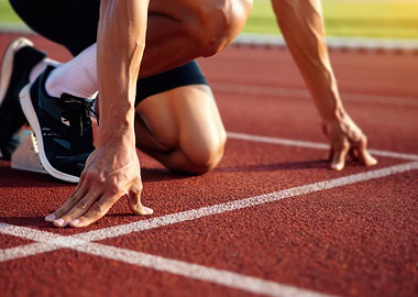 Runner at the Starting Line