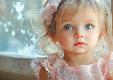Portrait of a beautiful little girl