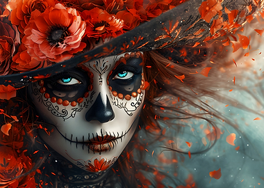 Day of the Dead Woman Portrait