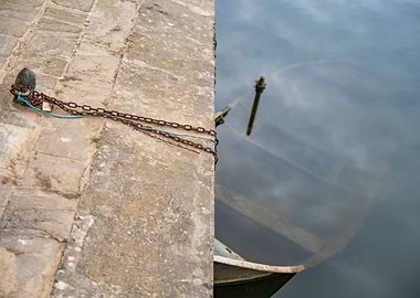 Sunken Boat and Stone Dock