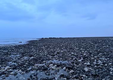 Rocky Beach at Dusk