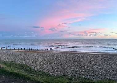 Pink Sunset Over Pebble Beach