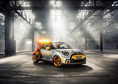 Mini Cooper Safety Car in Warehouse