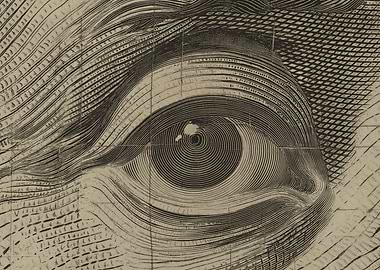 Engraved Eye Close-Up