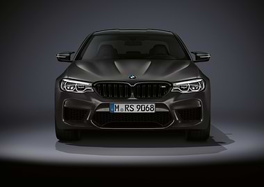 Front View of a Dark BMW M5