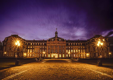 Schloss Münster bei Nacht
