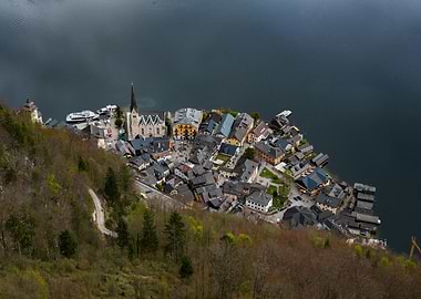 Hallstatt Austria from above