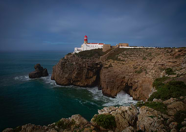 Lighthouse on Cliffside with Ocean View - Algarve