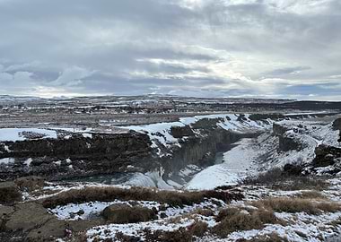 Snowy Canyon Landscape
