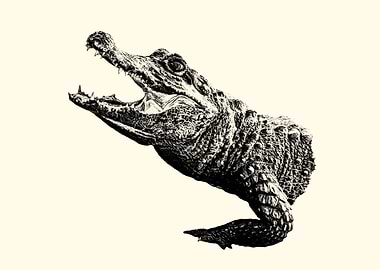 Alligator with Open Mouth