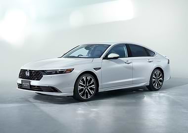 White Honda Accord Sedan Studio Shot