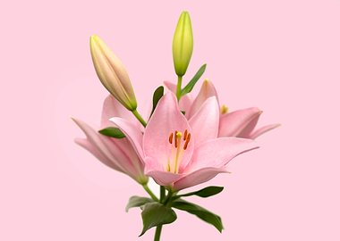 Pink Lily Flower Blossom