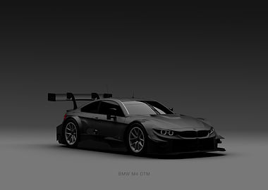 Front BMW M4 DTM 2015 - Black - Landscape