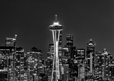 Seattle Skyline at night
