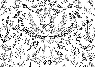 Songbirds and Flowers