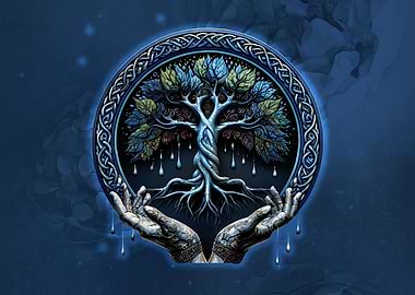 Celtic Tree of Life in Hands