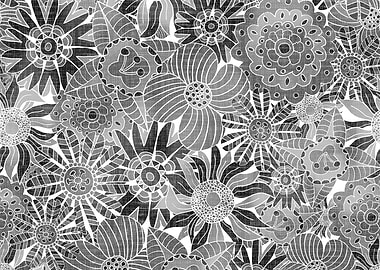 Round Scandinavian Flowers