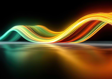 Abstract Light Wave Reflection