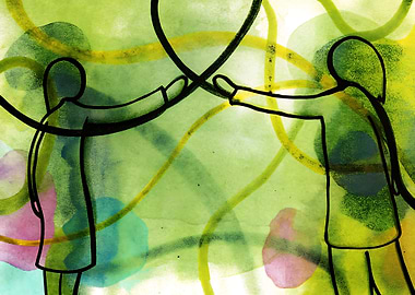 Abstract Figures Reaching