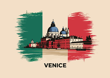 Venice Italy Travel Poster Art