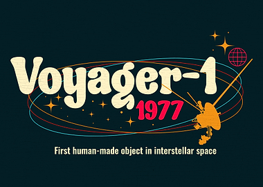Voyager-1 1977 Interstellar Space
