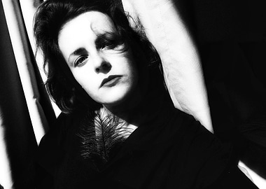 Black and White Portrait of Woman